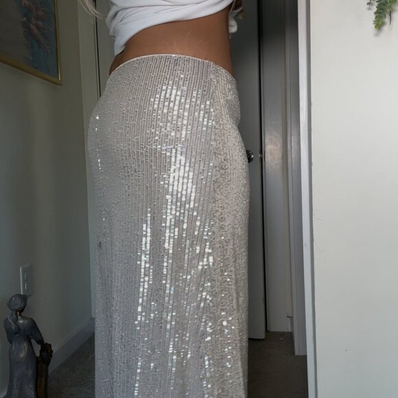 OLD NAVY SEQUIN TALL MAXI SKIRT- UNWORN - Picture 9 of 10